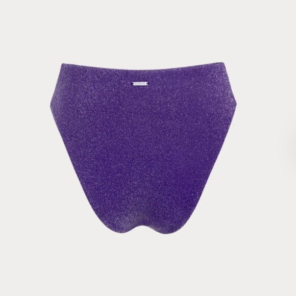 BERLOOK Purple Lurex Cut Out Bikini Top AND BOTTOM 24 - Picture 12 of 16